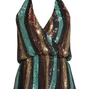 BNWT Caroline Constas Sequenced Sexy Party Top